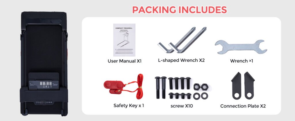 HevGlrm Walking Pad Treadmill with Handle Bar installation